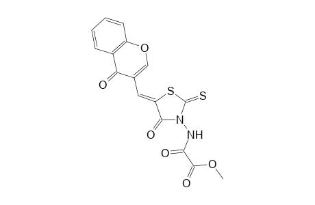 2-keto-2-[[(5Z)-4-keto-5-[(4-ketochromen-3-yl)methylene]-2-thioxo-thiazolidin-3-yl]amino]acetic acid methyl ester