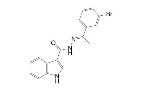 N'-[(E)-1-(3-bromophenyl)ethylidene]-1H-indole-3-carbohydrazide