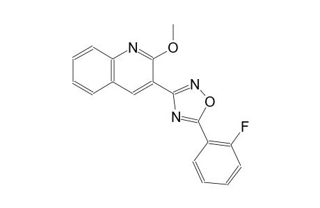 3-[5-(2-fluorophenyl)-1,2,4-oxadiazol-3-yl]-2-methoxyquinoline