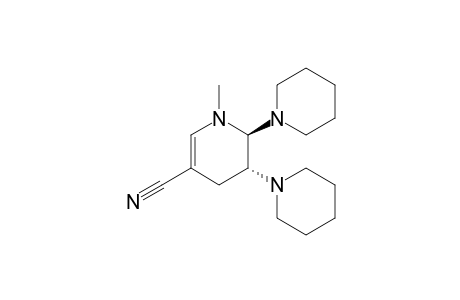 trans-1-Methyl-2,3-dipiperidino-1,2,3,4-tetrahydropyridine-5-carbonitrile
