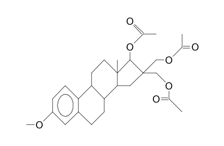 3-Methoxy-17b-acetyl-16a,16b-bis(acetoxymethyl).delta. 1,3,5(10)-estratriene
