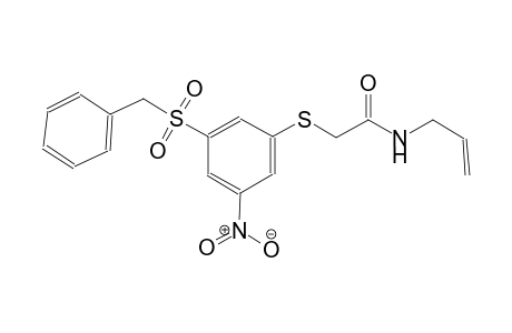 N-allyl-2-{[3-(benzylsulfonyl)-5-nitrophenyl]sulfanyl}acetamide