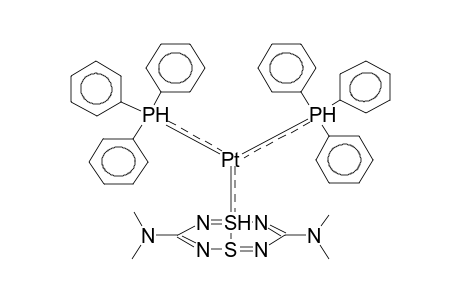 3,7-BIS(DIMETHYLAMINO)-1,5-DITHIA-2,4,6,8-TETRAAZABICYCLO[3.3.0]OCTA-1,4,5,8-TETRAENE PLATINUMBIS(TRIPHENYLPHOSPHINE)