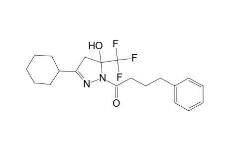 1-Butanone, 1-(3-cyclohexyl-5-trifluoromethyl-5-hydroxy-2-pyrazolin-1-yl)-4-phenyl-