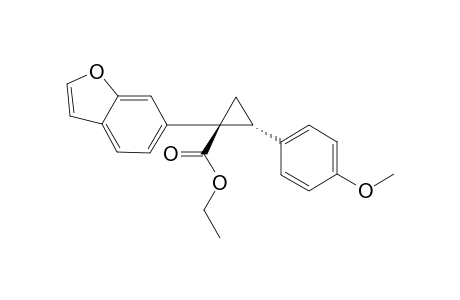 Ethyl trans-1-(benzofuran-6-yl)-2-(4-methoxyphenyl)cyclopropane-1-carboxylate