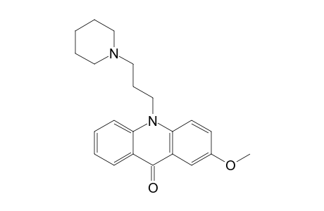 10-(3'-N-PIPERIDINOPROPYL)-2-METHOXYACRIDONE