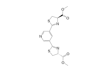 (4'R,4''R)-3,5-BIS-(4-METHOXYCARBONYL-4,5-DIHYDROTHIAZOL-2-YL)-PYRIDINE