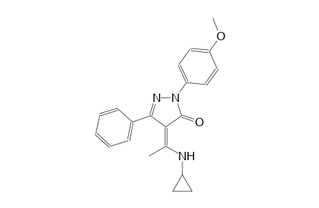 3H-pyrazol-3-one, 4-[1-(cyclopropylamino)ethylidene]-2,4-dihydro-2-(4-methoxyphenyl)-5-phenyl-, (4Z)-