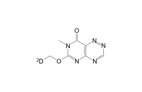6-Methyl-7-deuteromethoxy-pyrimido[5,4-e][1.2.4]triazine-5-one
