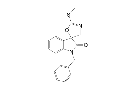 Spiro[2,3-dihydroindol-3,5'-2'-oxazoline], 1-benzyl-2'-methylthio-2-oxo-