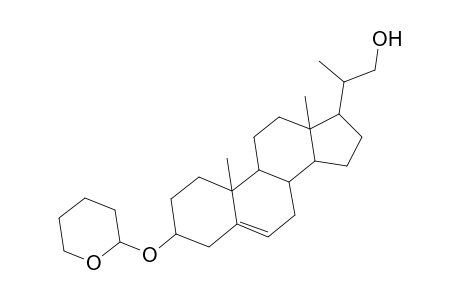 Pregn-5-ene-20-methanol, 3-[(tetrahydro-2H-pyran-2-yl)oxy]-, (3.beta.)-