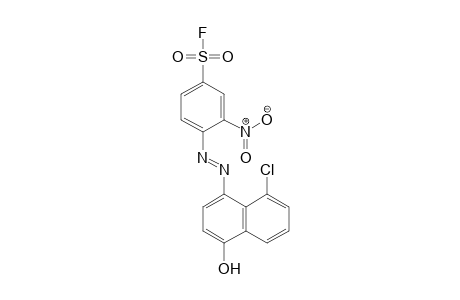 Benzenesulfonyl fluoride, 4-[2-(8-chloro-4-hydroxy-1-naphthalenyl)diazenyl]-3-nitro-