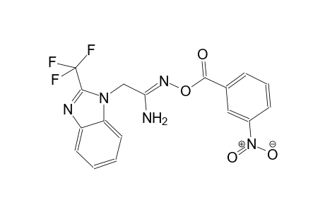 (1Z)-N'-[(3-nitrobenzoyl)oxy]-2-[2-(trifluoromethyl)-1H-benzimidazol-1-yl]ethanimidamide