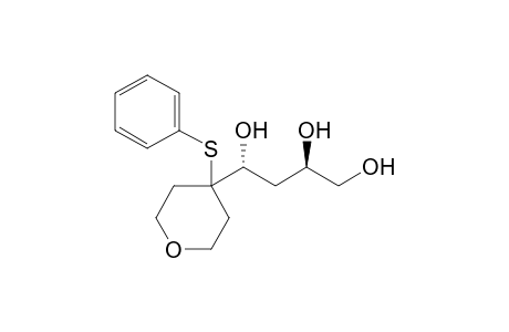 (1R,3R)-1-[4-(Phenylsulfanyl)tetrahydropyran-4-yl]butane-1,3,4-triol