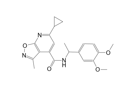 isoxazolo[5,4-b]pyridine-4-carboxamide, 6-cyclopropyl-N-[1-(3,4-dimethoxyphenyl)ethyl]-3-methyl-