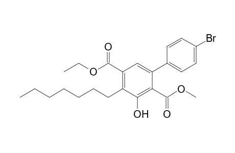 5-Ethyl 2-Methyl 4'-Bromo-4-heptyl-3-hydroxybiphenyl-2,5-dicarboxylate