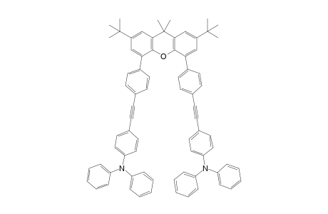 4,5-Bis[4-((4-(diphenylamino)phenyl) ethynyl)phenyl]-2,7-di-tert-butyl-9,9-dimethyl-9H-xanthene