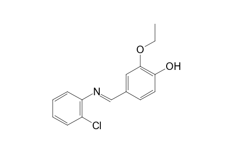 4-[N-(o-chlorophenyl)formimidoyl]-2-ethoxyphenol