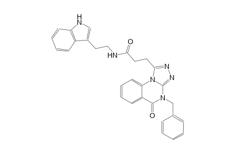 [1,2,4]triazolo[4,3-a]quinazoline-1-propanamide, 4,5-dihydro-N-[2-(1H-indol-3-yl)ethyl]-5-oxo-4-(phenylmethyl)-