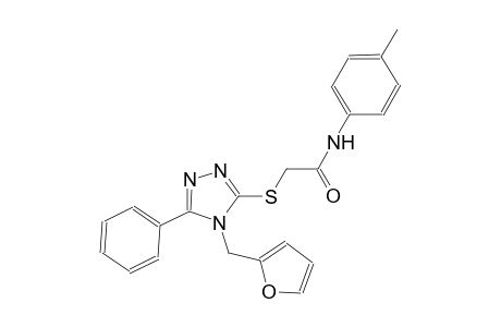 2-{[4-(2-furylmethyl)-5-phenyl-4H-1,2,4-triazol-3-yl]sulfanyl}-N-(4-methylphenyl)acetamide