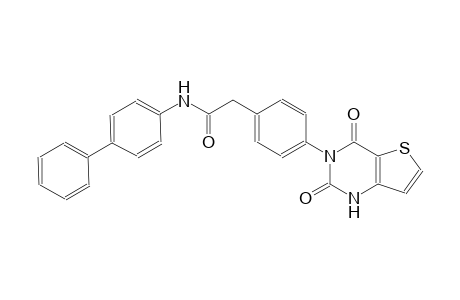 benzeneacetamide, N-[1,1'-biphenyl]-4-yl-4-(1,4-dihydro-2,4-dioxothieno[3,2-d]pyrimidin-3(2H)-yl)-