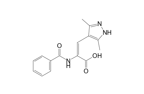 (E)-2-(Benzoylamino)-3-(3,5-dimethyl-1H-pyrazol-4-yl)propenoic acid