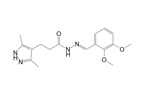 1H-pyrazole-4-propanoic acid, 3,5-dimethyl-, 2-[(E)-(2,3-dimethoxyphenyl)methylidene]hydrazide