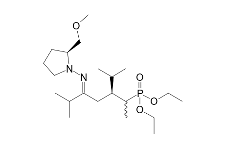 (2S,3'S,4'R/S)-1-[4'-(Diethoxyphosphoryl)-1',3'-diisopropylpentylideneamino]-2-methoxymethylpyrrolidine