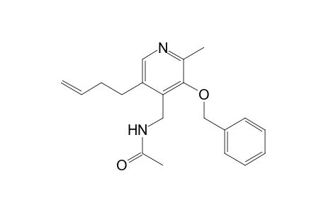 4-Acetamidomethyl-3-benzyloxy-5-( 3'-butenyl)-2-methylpyridine