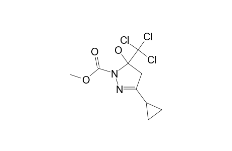 3-CYCLOPROPYL-5-TRICHLOROMETHYL-4,5-DIHYDRO-1H-1-PYRAZOLE-METHYLESTER