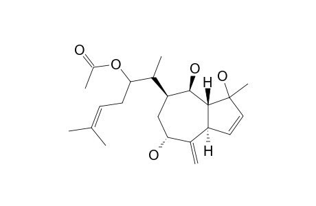 (1R,3R,5S,6R,7S,9Z)-8-METHYL-5-(2'-ACETOXY-1',5'-DIMETHYLHEX-4'-ENYL)-2-METHYLENEBICYClO-[5.3.0]-DEC-9-ENE-3,6,8-TRIOL