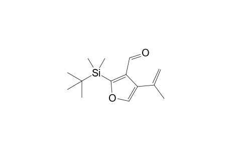 2-[tert-butyl(dimethyl)silyl]-4-(1-methylethenyl)-3-furancarboxaldehyde