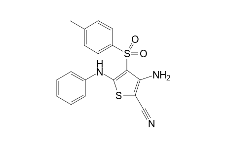 3-Amino-5-(phenylamino)-4-tosylthiophene-2-carbonitrile