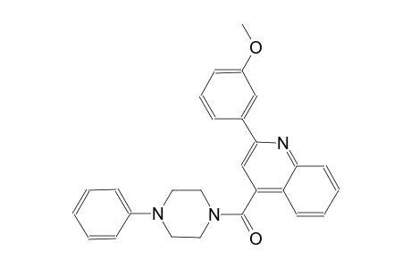 2-(3-methoxyphenyl)-4-[(4-phenyl-1-piperazinyl)carbonyl]quinoline