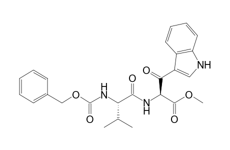 (S,S)-Methyl 2-(2-benzyloxycarbonylamino-3-methylbutanoylamino)-3-(indol-3-yl)-3-oxopropanoate