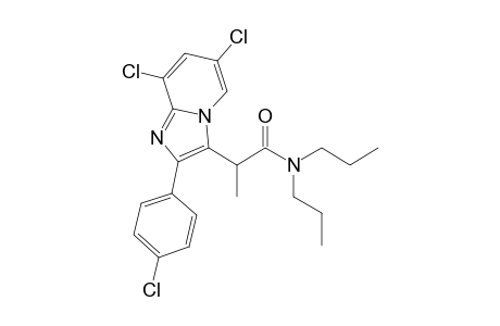 N,N-Dipropyl-2-[6',8'-dichloro-2'-(p-chlorophenyl)imidazo[1,2-a]pyridin-3'-yl]-propanamide
