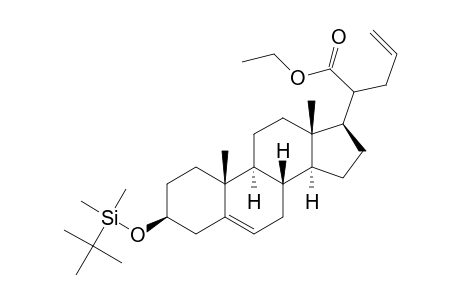Ethyl 3.beta.-(tert-Butyldimethylsiloxy)-20-allylpregn-5-en-21-oate