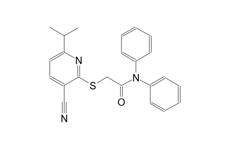 2-[(3-cyano-6-isopropyl-2-pyridinyl)sulfanyl]-N,N-diphenylacetamide