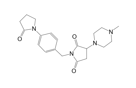 3-(4-methyl-1-piperazinyl)-1-[4-(2-oxo-1-pyrrolidinyl)benzyl]-2,5-pyrrolidinedione