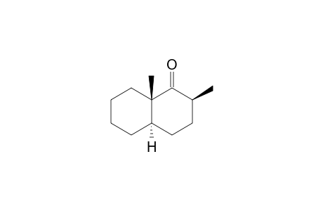(+-)-3,4,4a.alpha.,5,6,7,8,8a-octahydro-2.beta.,8a.beta.-dimethyl-1(2h)-napthalinone
