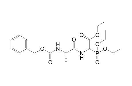 Ethyl 2-[(S)-(2-benzyloxycarbonylamino)propanoyl]amino-2-(diethoxyphosphoryl)acetate