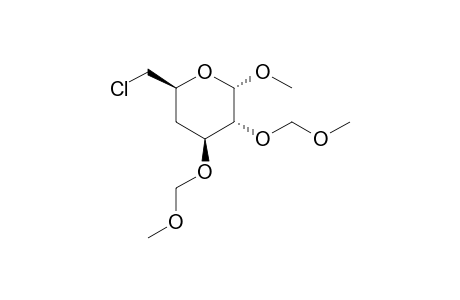Methyl 6-Chloro-4,6-dideoxy-2,3-bis-O-(methoxymethyl)-.alpha.,D-xylo-hexopyranoside