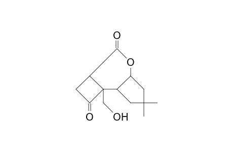 1-Hydroxymethyl-4,4-dimethyl-7-oxa-tricyclo(7.2.0.0/2,6/)dodecane-8,12-dione