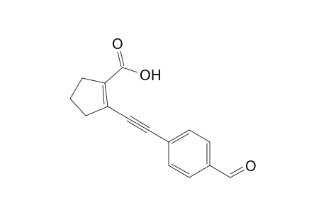 2-(4-Formylphenylethynyl)cyclopentenecarboxylic acid