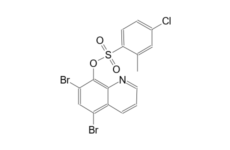 benzenesulfonic acid, 4-chloro-2-methyl-, 5,7-dibromo-8-quinolinylester