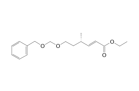 ETHYL-(4S)-6-BENZYLOXYMETHYLOXY-4-METHYL-2-HEXENOATE