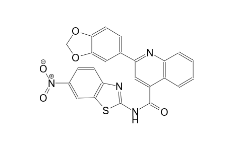 2-(1,3-benzodioxol-5-yl)-N-(6-nitro-1,3-benzothiazol-2-yl)-4-quinolinecarboxamide