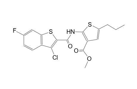 methyl 2-{[(3-chloro-6-fluoro-1-benzothien-2-yl)carbonyl]amino}-5-propyl-3-thiophenecarboxylate