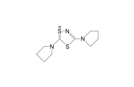 3,5-Bis(1-pyrrolidinyl)-1,4,2-dithiazolium cation