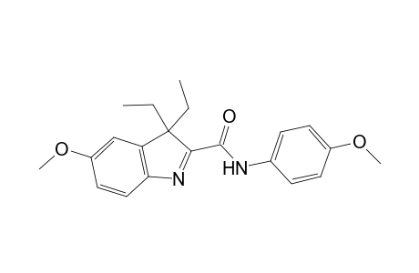 3,3-Diethyl-5-methoxy-N-(4-methoxyphenyl)-2-indolecarboxamide
